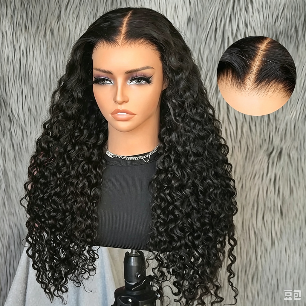 M-Cap Wear Go Water Wave 9x6 Pre-Bleached Tiny Knots Pre-Plucked HD Lace Glueless Wig