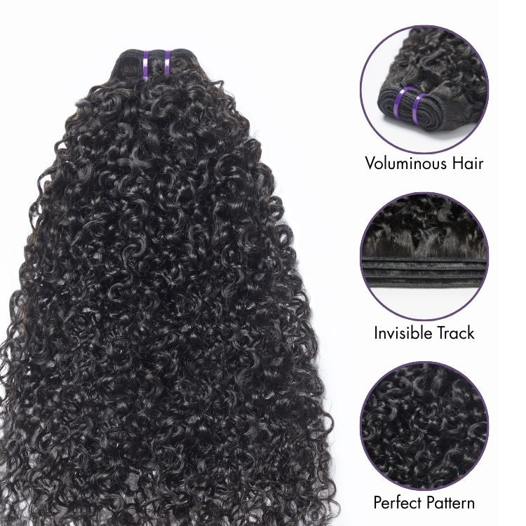 Upgraded Brazilian Hair Afro Kinky Curly 100% Virgin Human Hair Bundles
