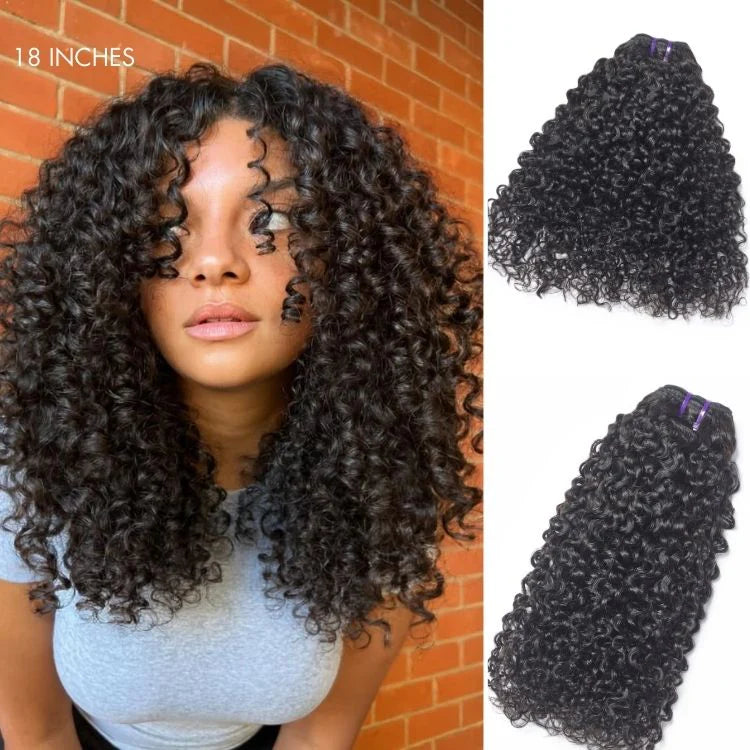 Upgraded Brazilian Hair Afro Kinky Curly 100% Virgin Human Hair Bundles