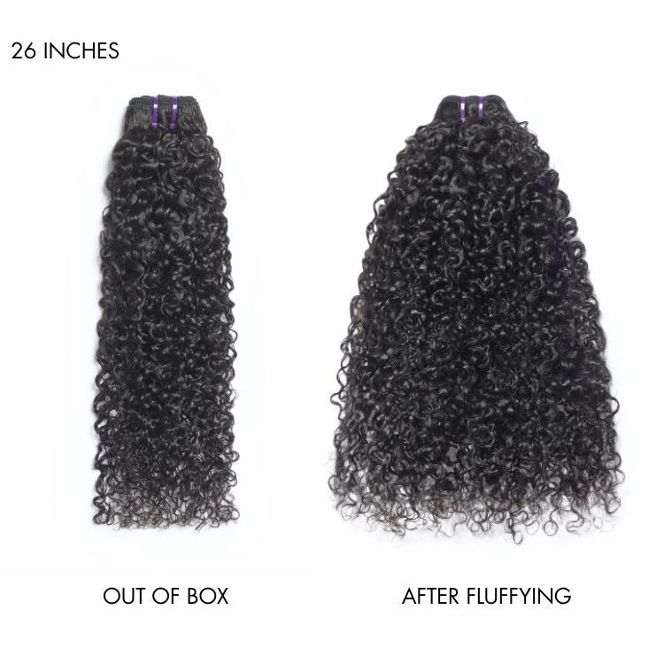 Upgraded Brazilian Hair Afro Kinky Curly 100% Virgin Human Hair Bundles