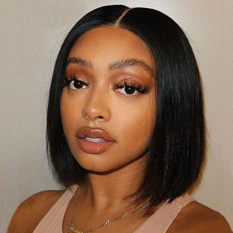 Straight Wear Go Glueless Bob Wigs Pre Cut HD Lace Closure Wigs