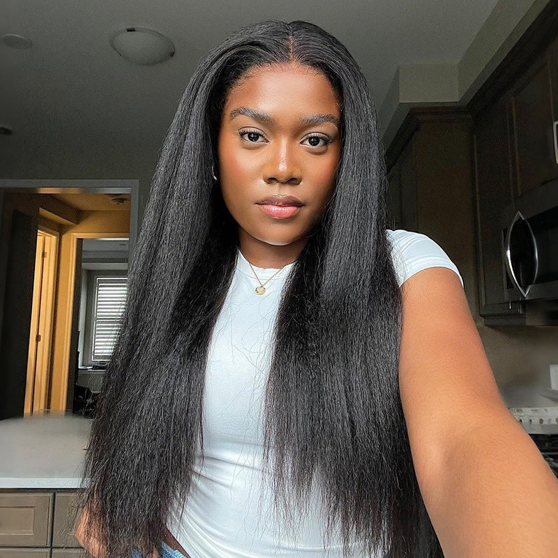 Kinky Straight/Yaki Straight Bundles 100% Human Virgin Hair unprocessed