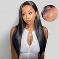 4x4 HD Glueless Lace Front Human Hair Wig Silk Straight Wear and go Wig