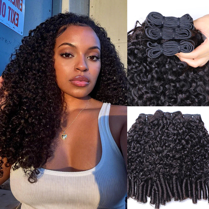 Burmese Curly Human Hair Bundles Deal