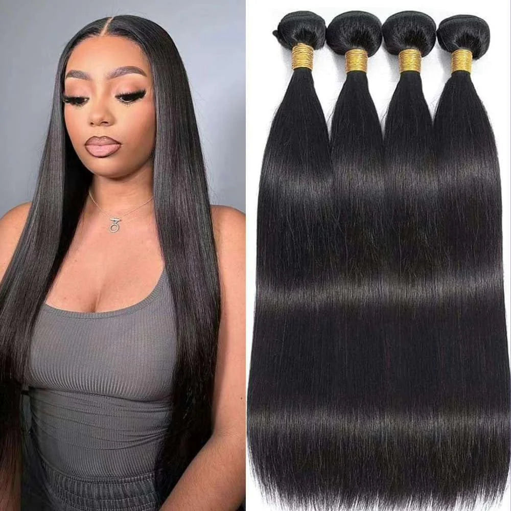 Straight Hair Bundles 10A Grade 100% Human Virgin Hair unprocessed