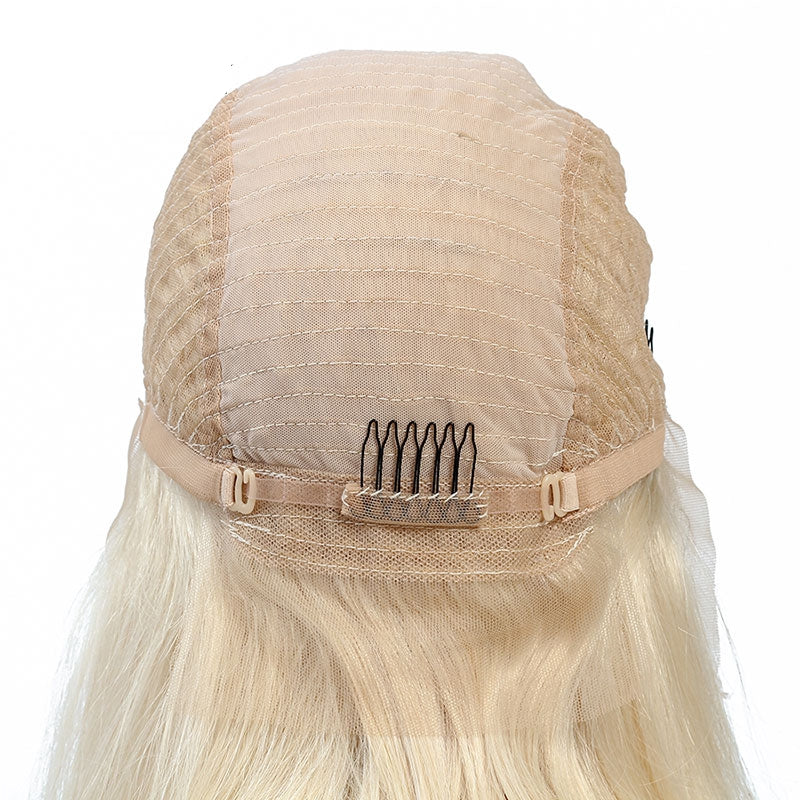 #613 Blonde Color Bob Straight Hair Lace Wigs