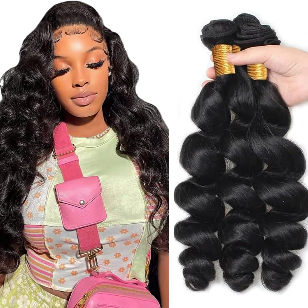 Loose Wave Hair Bundles 10A Grade 100% Human Virgin Hair unprocessed