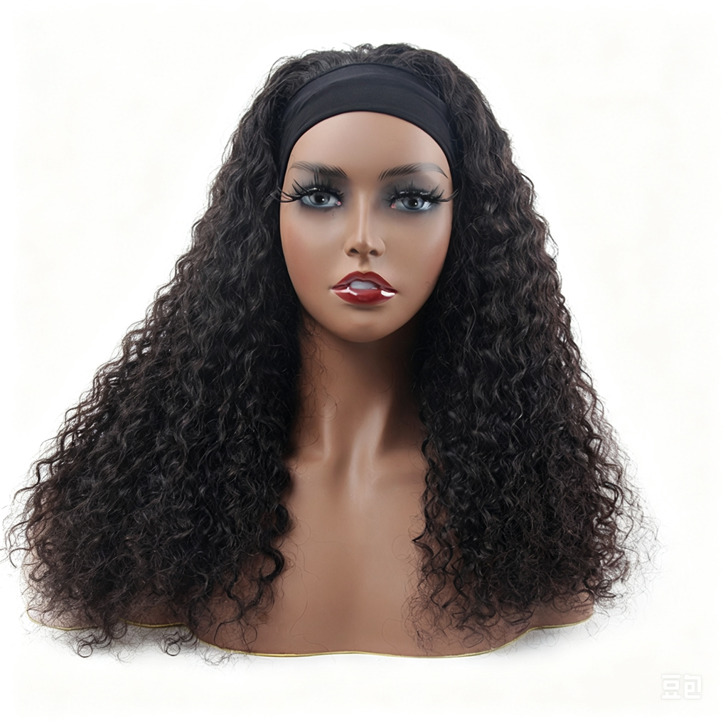 Water Wave Headband Wig Human Hair Glueless Wig