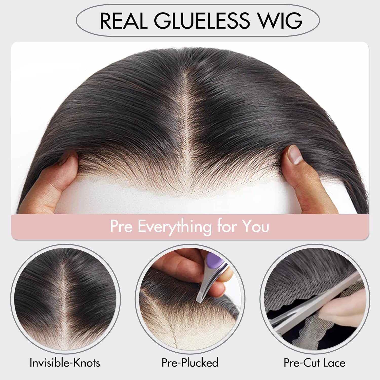 Wear and Go Glueless Bob Wig Human Hair Pre Plucked Pre Cut 4x4 HD Transparent Lace Front Wigs