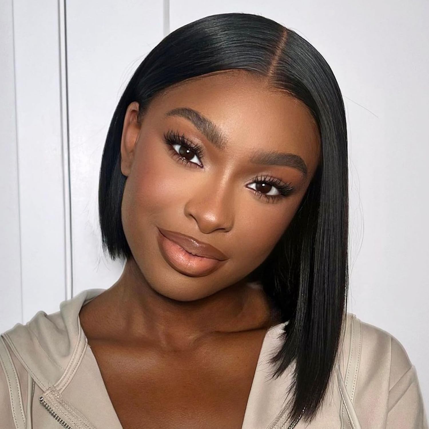 Wear and Go Glueless Bob Wig Human Hair Pre Plucked Pre Cut 4x4 HD Transparent Lace Front Wigs