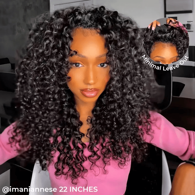 Water Wave Half Wig Invisible Hairline Beginner Friendly