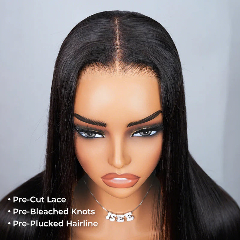 Straight Wear Go Glueless Bob Wigs Pre Cut HD Lace Closure Wigs
