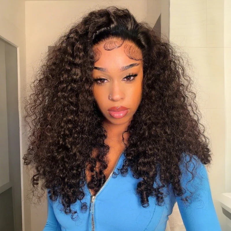 M-Cap 9x6 Burmese Curly Wear Go Glueless 250% Density Drawstring Wig Pre-Cut Lace Beginner Friendly