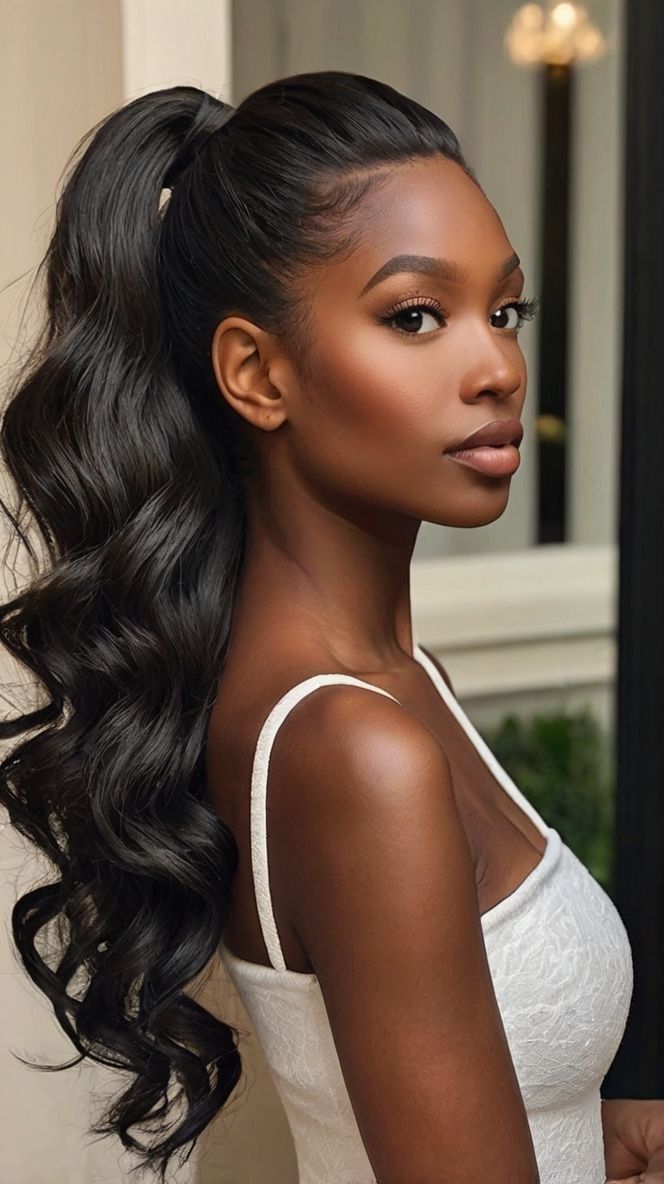 Body Wave Ponytail Clip In 100% Human Hair