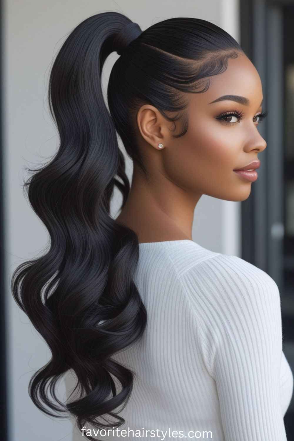 Body Wave Ponytail Clip In 100% Human Hair